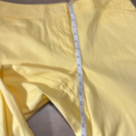 Venezia capri pants size 16 W Yellow Cotton Blend Pants vibrant summer - Picture 7 of 11